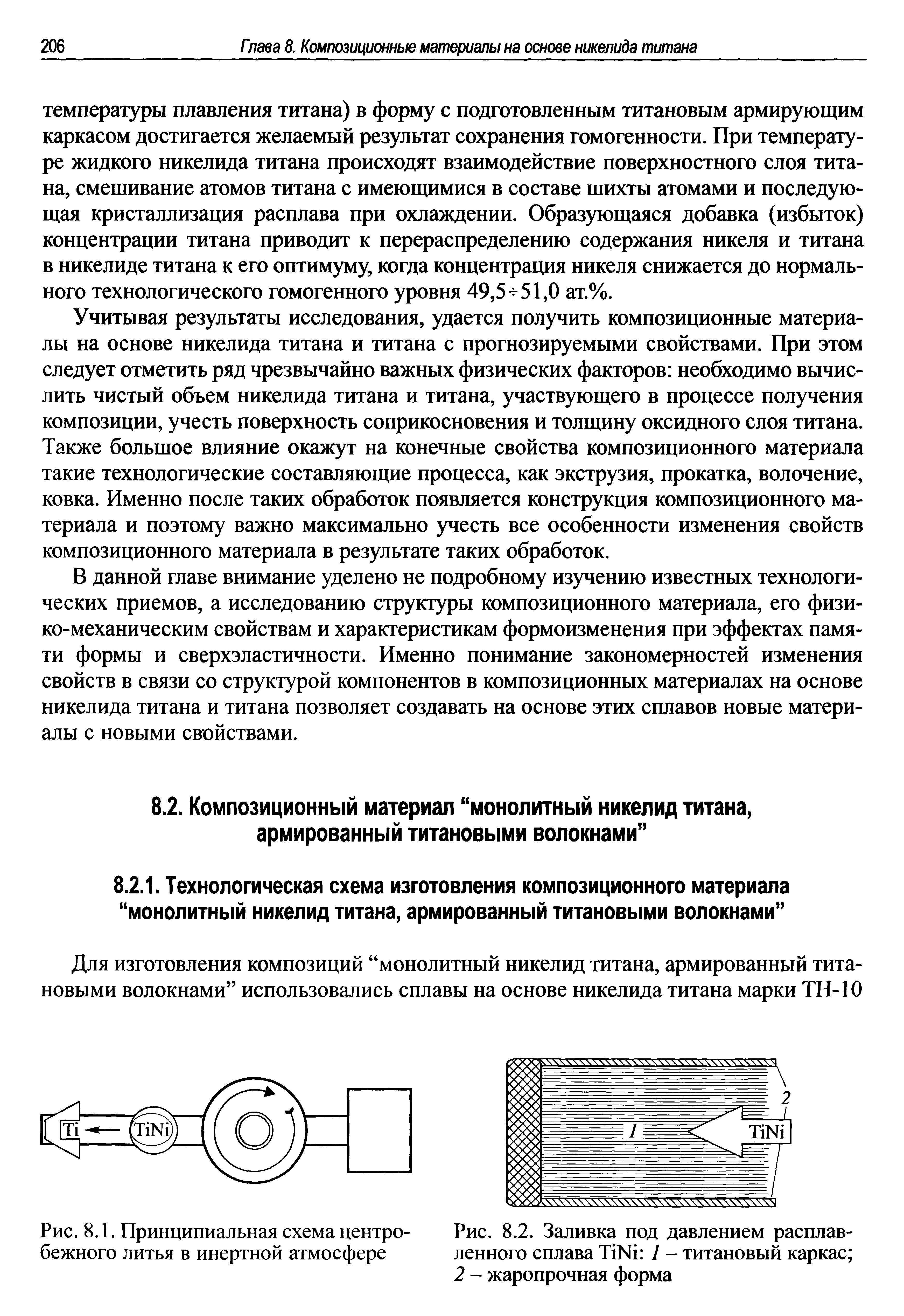 Рис. 8.1. Принципиальная схема центробежного литья в инертной атмосфере...