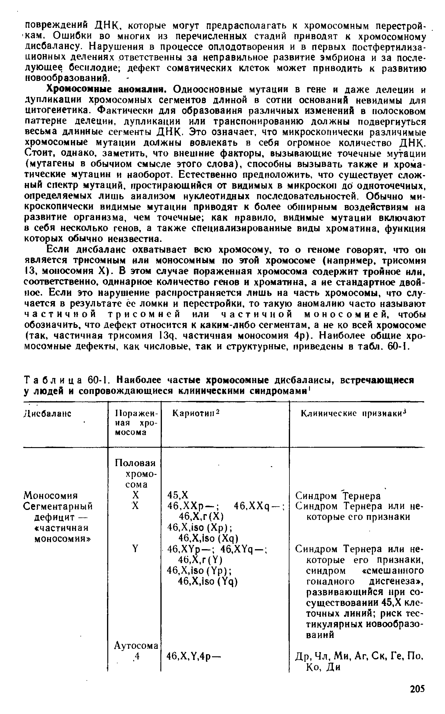 Таблица 60-1. Наиболее частые хромосомные дисбалансы, встречающиеся у людей и сопровождающиеся клиническими синдромами1...