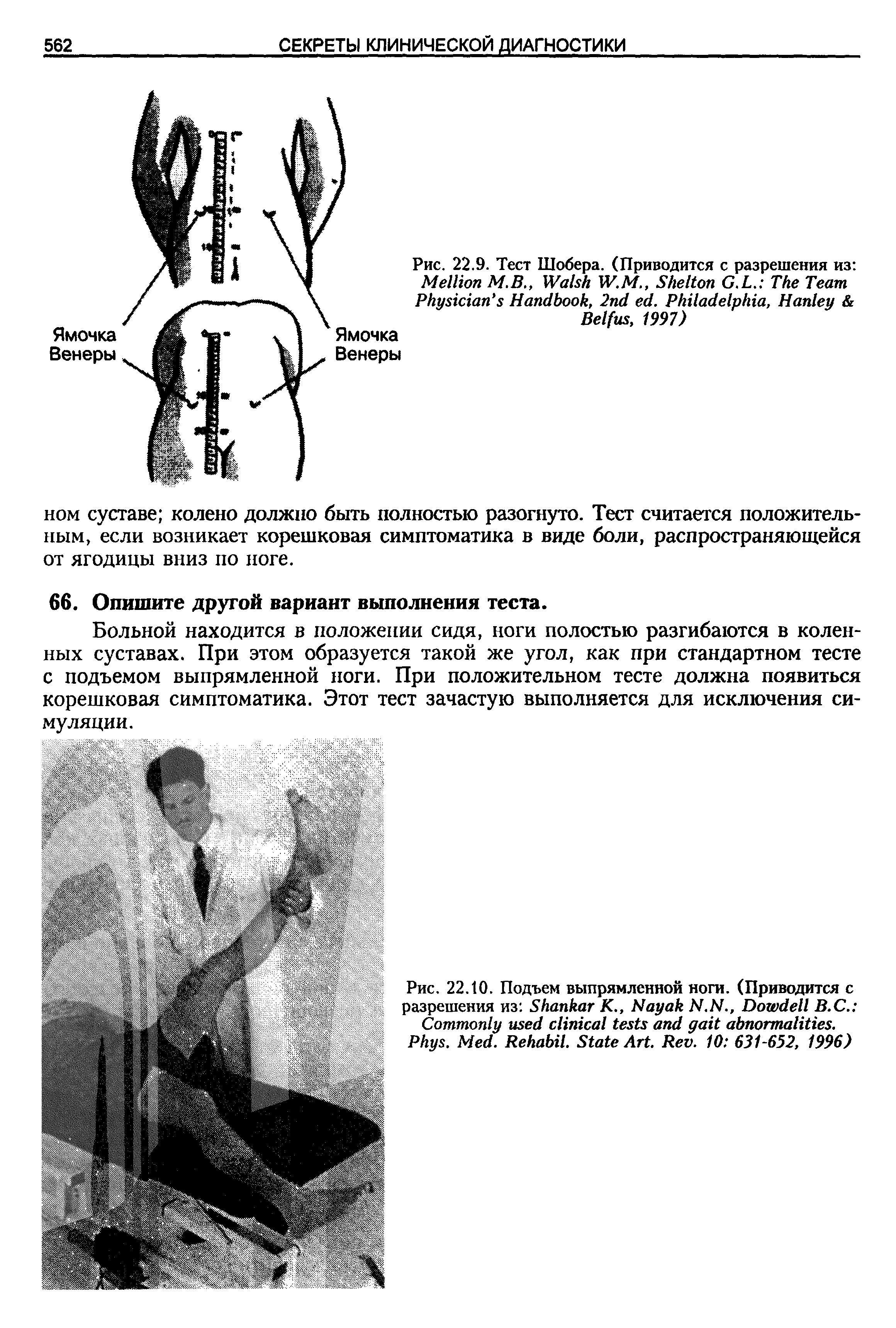 Рис. 22.10. Подъем выпрямленной ноги. (Приводится с разрешения из S К., N N.N., D В.С. C .