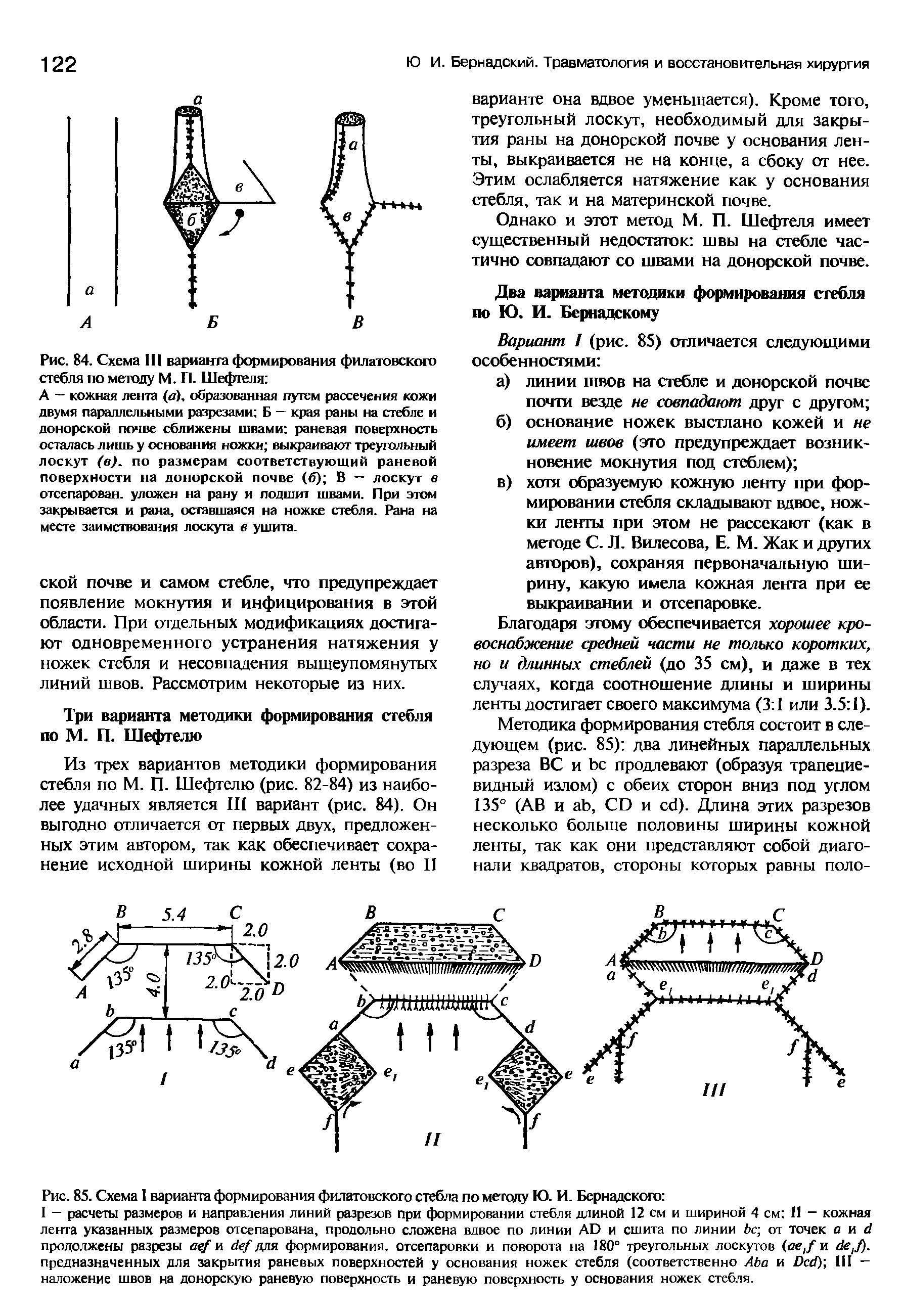 Рис. 85. Схема 1 варианта формирования филатовского стебла по методу Ю. И. Вернадского ...