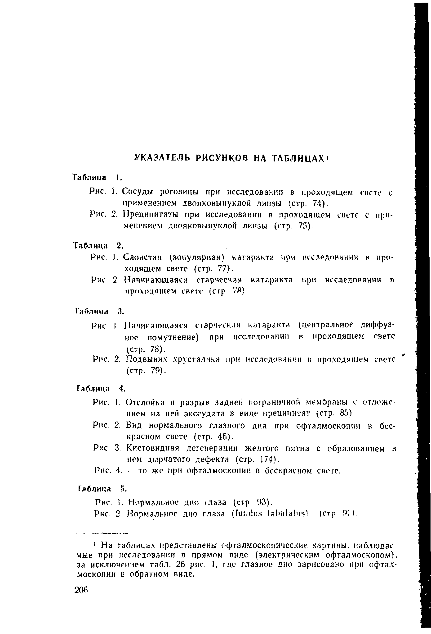 Рис. I. Начинающаяся старческая катаракта (центральное диффуз нос помутнение) при исследовании в проходящем свете (стр. 78). <...