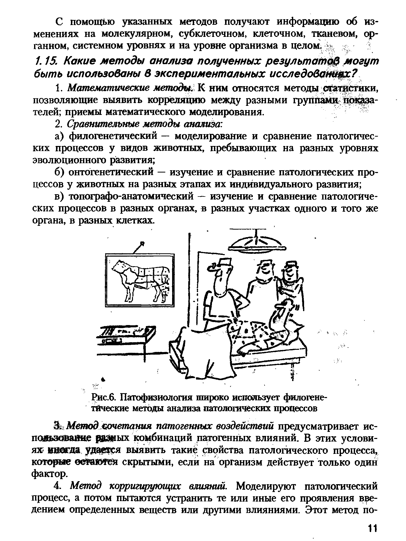 Рис.6. Патофизиология широко использует филогенетические методы анализа патологических процессов...